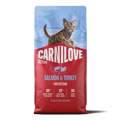 Carnilove Active Kattungefoder med Lax & Kalkon 6 kg